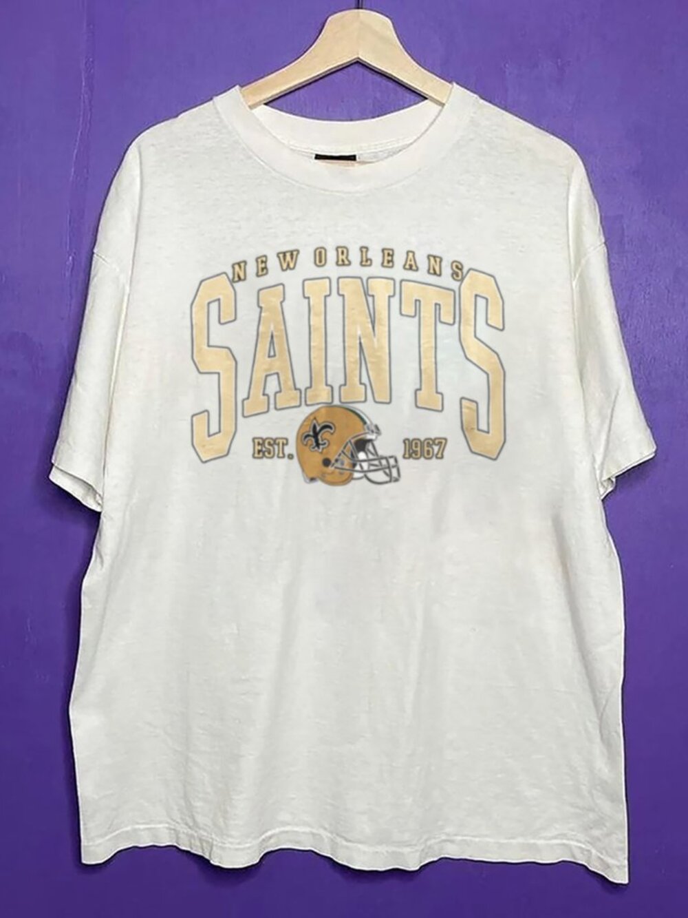 Vintage New Orleans Saints Football Logo Shirt, NFL New Orleans Saints Shirt Tee